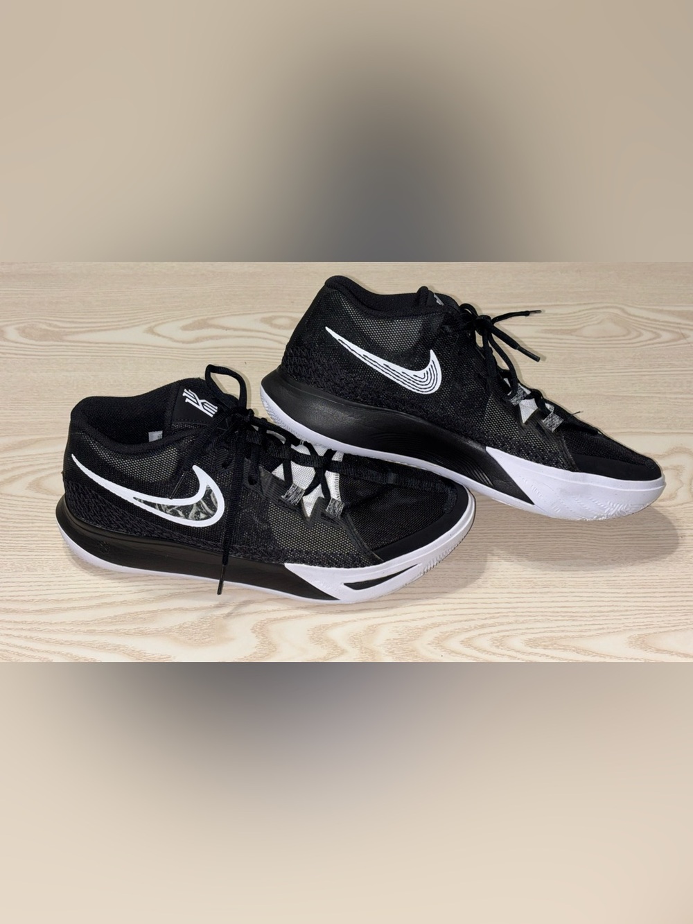 Nike Black and White Low-Top Basketball Sneakers
